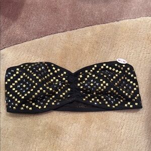 Victoria's Secret Black and Gold Glamorous Bandeau